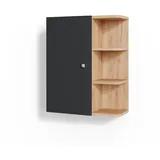 Vicco Badschrank Fynn, Anthrazit/Goldkraft eiche 47 x 59 cm