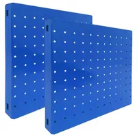 Proregal Memoboard Doppelpack Metal perforiert | HxBxT 30x30x3,5cm |