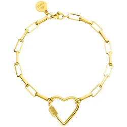 Purelei Armband Palekana Heart mit eckigen Gliedern und Herzform Armbänder & Armreife   Damen 