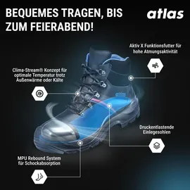 Atlas Anatomic Bau 500 S3 SRC DGUV W10 Gr. 41