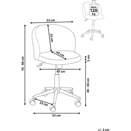 Beliani MILES Cord Dunkelbraun