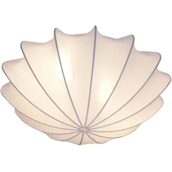 Licht-Erlebnisse Deckenleuchte FORM Weiß Metall Kunststoff 2x E27 max. 25 Watt