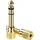 UGREEN Adapter 3,5 mm auf 6,3 mm Klinkenadapter AUX-Adapter, Gold