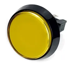 BerryBase Large Arcade Button, 60mm, beleuchtet, LED 12V DC, - Farbe: gelb