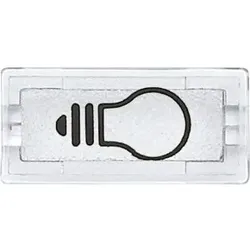 Merten 395669 Symbole, rechteckig, Licht, glasklar