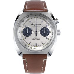 Alpina Startimer Collection Startimer Pilot Heritage Automatic Chronograph AL-727SS4H6 - silber/grau,braun - 40.75mm