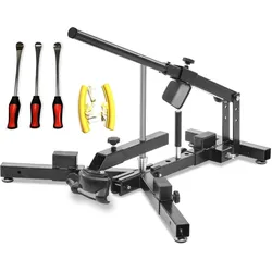 Set Motorrad Reifenmontage Gerät mit Reifen Montiereisen und Felgenschoner Constands DP2394