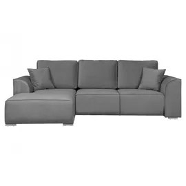OTTO home Ecksofa OTTO HOME "BEATRICE optionale Schlafsofa mit Bettkasten, B/T/H: 265/170/86 cm", grau (hellgrau), B:265cm H:86cm T:170cm, 100% Polyester, Sofas, Ecksofa, L-Form, wahlweise auch mit Bettfunktion und Bettkasten