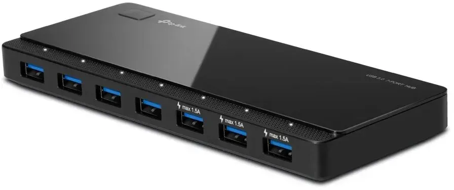TP-Link UH700(UN) Schnittstellen-Hub USB 3.2 Gen 1 (3.1 Gen 1) Micro-B 5000 Mbit/s Schwarz