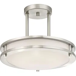 Westinghouse Dimmbare LED Deckenleuchte Lauderdale 30 cm Nickel