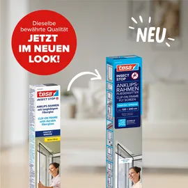 Tesa Fliegengitter Insect Stop Clip On 120 x 240 cm Anthrazit