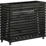Dobar dobar® Hochbeet »Rolla«, aus Kiefernholz, mit Staufach (Grau, Gr. XL