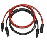 Solar ALLin - Solarkabel Verlängerungskabel Rot/Schwarz 4 - 6mm2) mit montiertem Stecker 2x 2m 6mm2