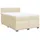 vidaXL Boxspringbett 160 x 200 cm Creme
