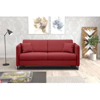 99rooms Arnold Schlafsofa Kunstleder Rot