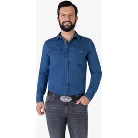 Mustang Herrengürtel Leder 4 cm schwarz 85