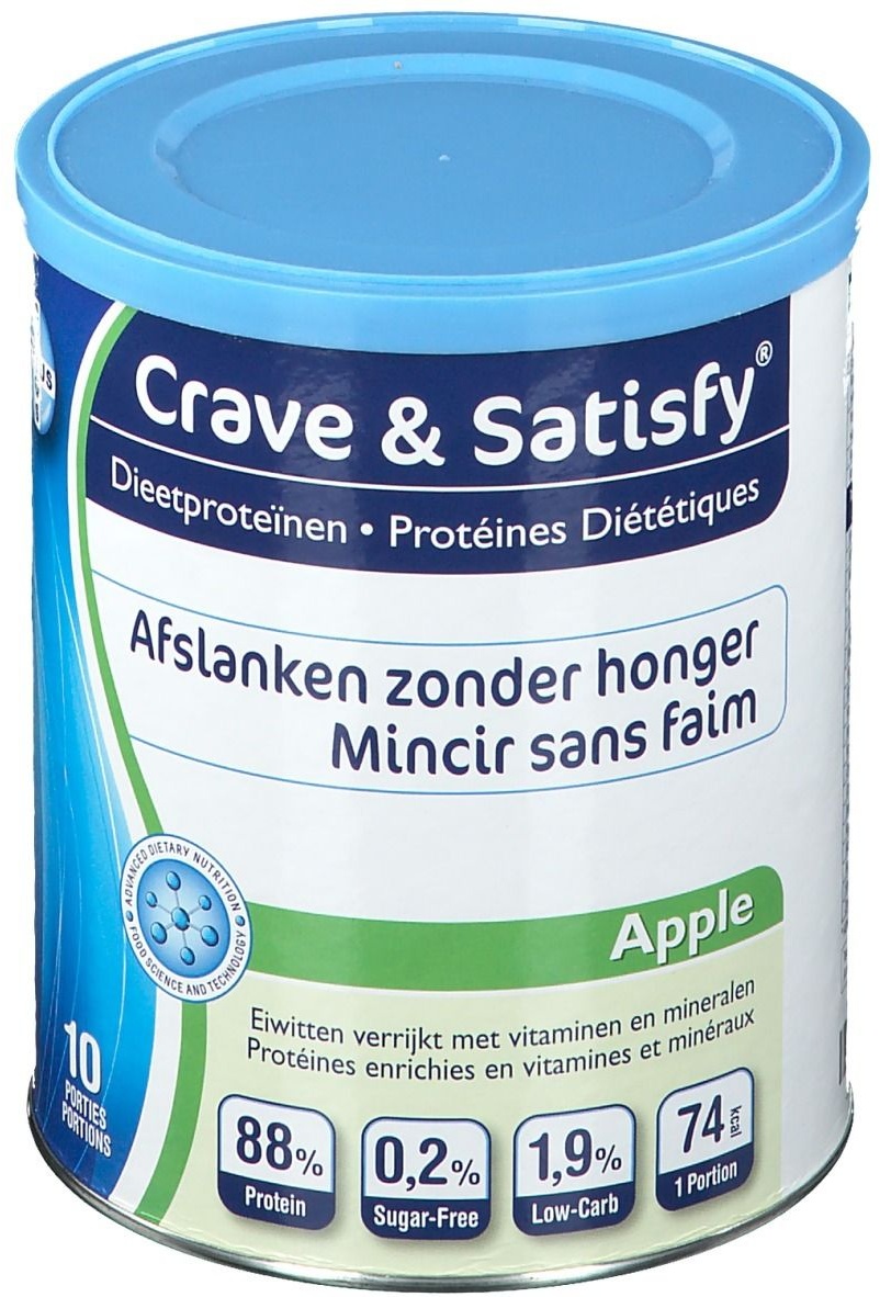 Crave & Satisfy Protéines Diététique Pommes 200 g Poudre