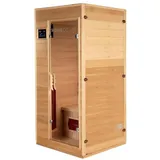 HOME DELUXE Infrarotkabine REDSUN - S, BxTxH: 90 x 90 x 190 cm, (Komplettset) 4 Hochleistungs-Infrarotstrahler, für 1 Person l Infrarotsauna