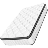 Aiibot Matratze 90x200 7-Zonen Kaltschaummatratze Höhe 25cm Matratzen Federkernmatratze 90x200 mit Komfortschaum Taschenfederkernmatratzen,Härteg...