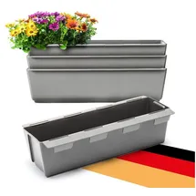 BigDean Blumenkasten 37 x 13 x 9,5 cm Grau