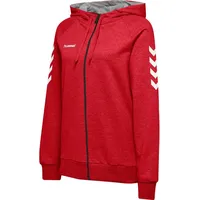 hummel GO Cotton Zip Hoodie Kapuzenpullover, True Red, L