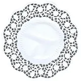 Papstar 100 Teller- und Tassendeckchen rund Ø 15 cm weiss