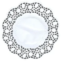 Papstar 100 Teller- und Tassendeckchen rund Ø 15 cm weiss