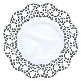 Papstar 100 Teller- und Tassendeckchen rund Ø 15 cm weiss