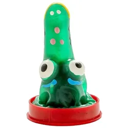 Scherzkondom «Krokodil» – handbemaltes Wildtier-Design (1 Stück) 1 St