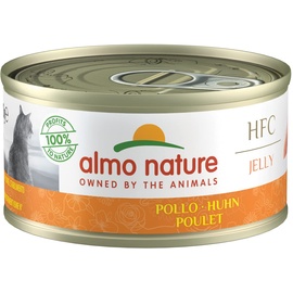 Almo Nature – HFC Jelly Huhn – Nassfutter für ausgewachsene Katzen, 24 Packungen à 70 g