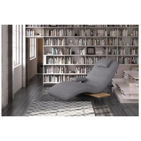 Stylefy Relaxliege Evora, Relaxliege, Liegesessel, Kissen grau