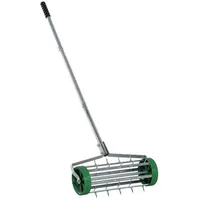 Outsunny Rasenlüfter Silber