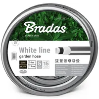 Bradas 5 Lagig Schlauch 5/8" 30m Gartenschlauch Wasserschlauch WHITE