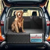 Kofferraumschutz Hund - robuste 330g/qm Kofferraum Schutzmatte Hund - 100% wasserdicht - mit Seiten- und Ladekantenschutz - Hundedecke Auto Kofferraum universell anpassbar mit Organizer