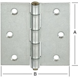 Vormann Scharniere stark käntig 75x75mm Nr. 614075Z