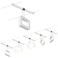 Paulmann Frame Seilsystem-Set Spot 5x weiß matt chrom, 5m