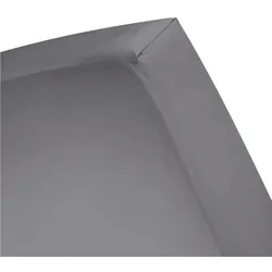 Spannbettlaken CINDERELLA "Spannbettlaken (bis 25 cm)", grau (anthrazit), B:160cm L:200cm, Renforcu00e9, Obermaterial: 100% Baumwolle, Laken, Fühlt sich angenehm auf der Haut an