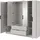 masseno Drehtürenschrank CATERINA 206 x 200 x 51 cm Gelb