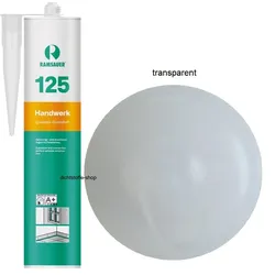 Ramsauer 125 Handwerk transparent 1K Silikon Dichtstoff 310ml Kartusche