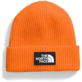 THE NORTH FACE NF0A3FJX6HI TNF Logo Box Cuffed Beanie Hat Herren Digital Orange Größe OS