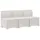 vidaXL 3-Sitzer Garten Sofa 3 x 2 x 0 cm Weiß