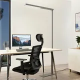 Arcchio LED-Büro-Stehleuchte Tamilo, silber
