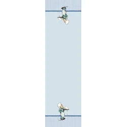 Tischläufer M.I. HUMMEL "Kleine Konditor", bunt (blau, bunt), B:40cm L:140cm, Baumwolle, Tischdecken