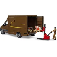Bruder 02678 Matchbox Sprinter UPS mit Fahrer und Zubehör