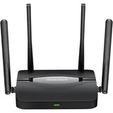Mercusys MR25BE WiFi 7 WLAN Router Dualband BE3600, OpenVPN/L2TP/IPSec/WireGuard, 4×Gbit-Port, WPA3, Kindersicherung, OpenWRT, MLO, unterstützt weder DSL noch SIM-Karten