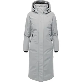 Navahoo Damen, Mantel mit magnetischer Abdeckleiste und Rucksackträgern warme Winterjacke Schneewächter 14 Grey Gr. L (40), grau, Obermaterial: 100% Polyester. Innenfutter: 100% Polyester. Wattierung: 100% Polyester.