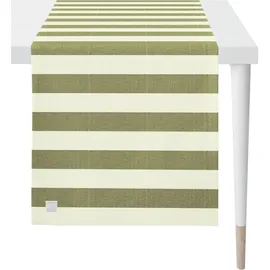 APELT Tischläufer Blockstreifen Tischläufer 46x140 cm | grün-natur - grün