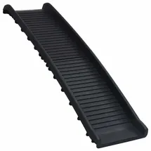 vidaXL Hunderampe Klappbar Schwarz 155,5x40x15,5 cm