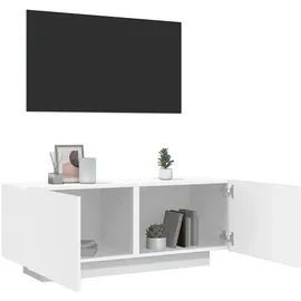 vidaXL TV-Schrank Lowboard 100x35x40 cm Weiß Holzwerkstoff
