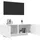 vidaXL TV-Schrank Lowboard 100x35x40 cm Weiß Holzwerkstoff